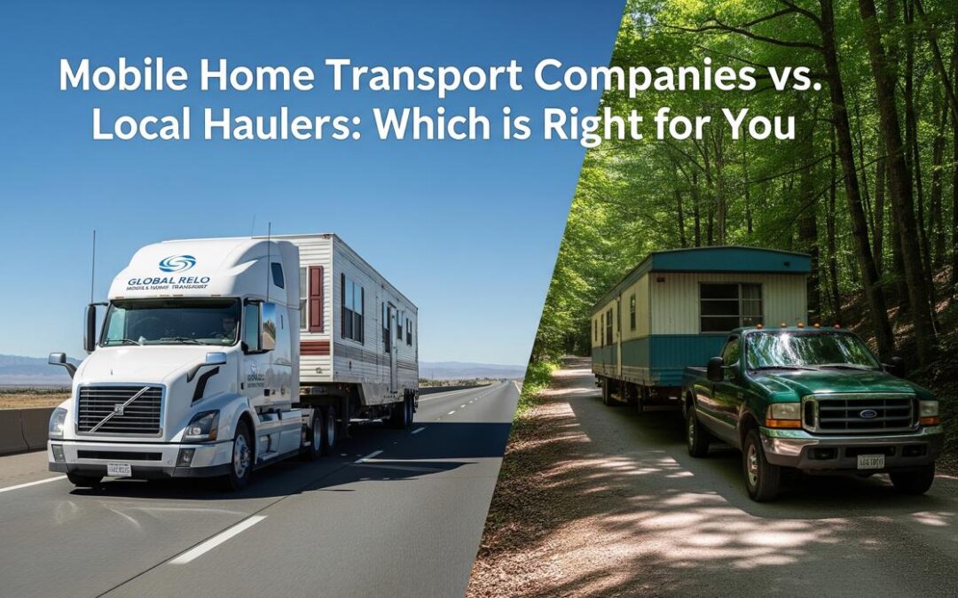 Mobile Home Transport Companies vs. Local Haulers: Which is Right for You?