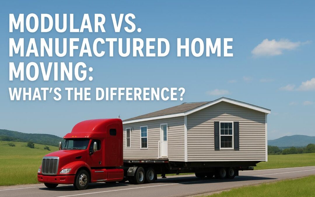 Modular vs. Manufactured Home Moving: What’s the Difference?