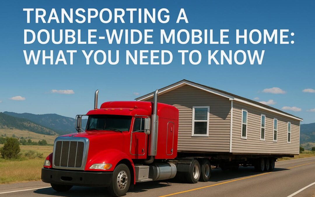 Transporting a Double-Wide Mobile Home: What You Need to Know